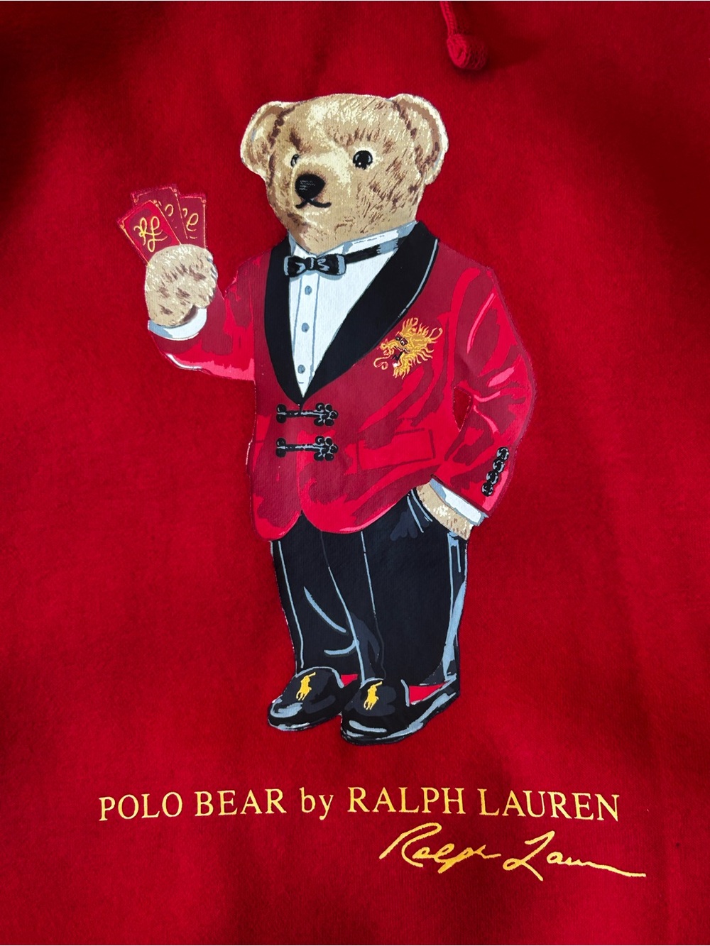 Polo Ralph Lauren Polo Bear Chinese New Year Red Hoodie Men’s Large